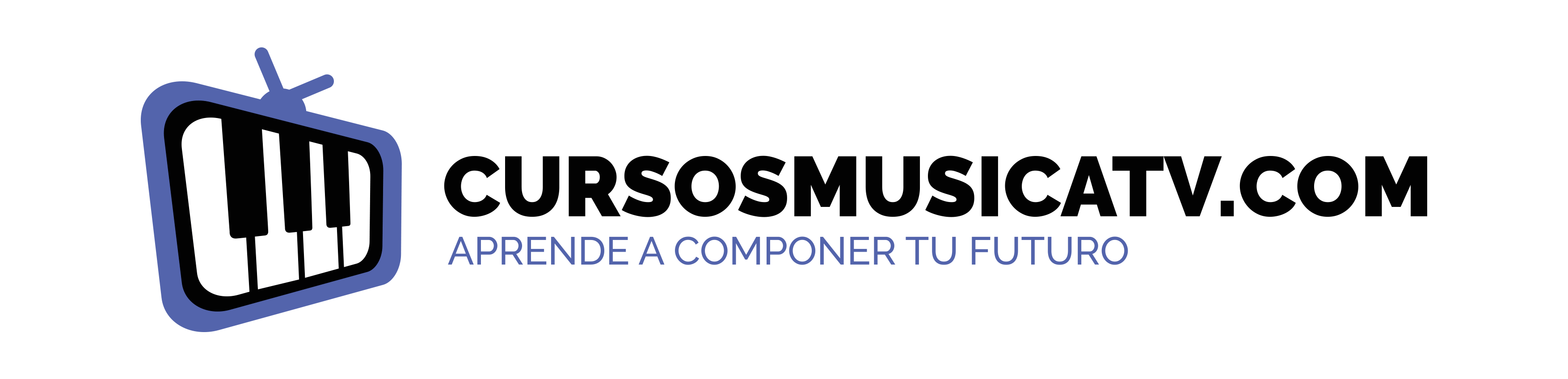 Logo Horizontal – Cursos Musica TV (Fondos Claros)